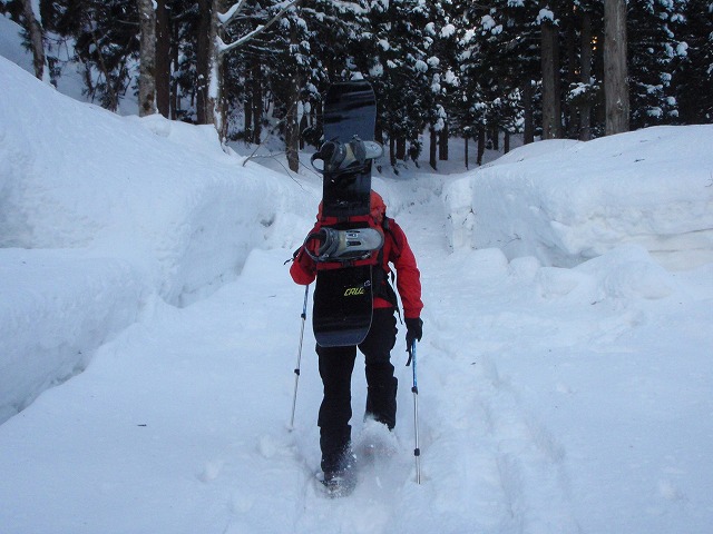 野伏ケ岳　BC　2010.1.27　当った(^^)v_c0147398_0473485.jpg