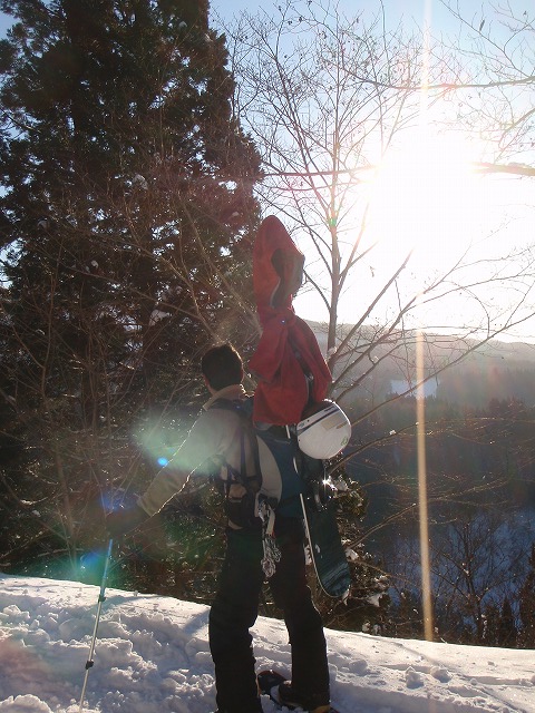 野伏ケ岳 BC 2010.1.27 当った(^^)v_c0147398_0474549.jpg