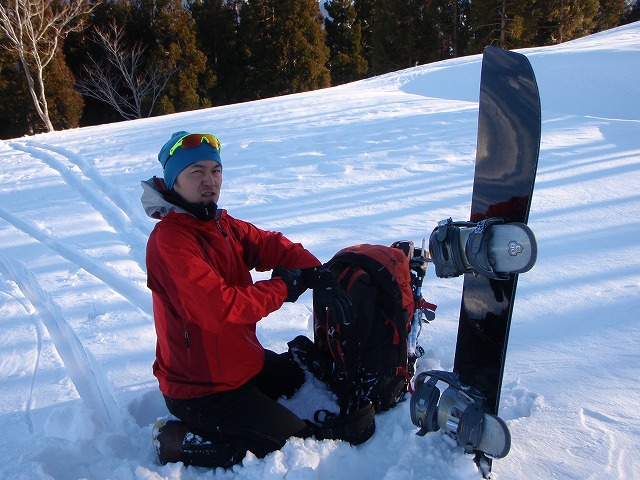 野伏ケ岳 BC 2010.1.27 当った(^^)v_c0147398_0544873.jpg