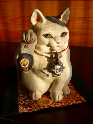 猫好きさんに!開運☆京都の山里に窯を持つ陶作家、吉田一也さんの【福