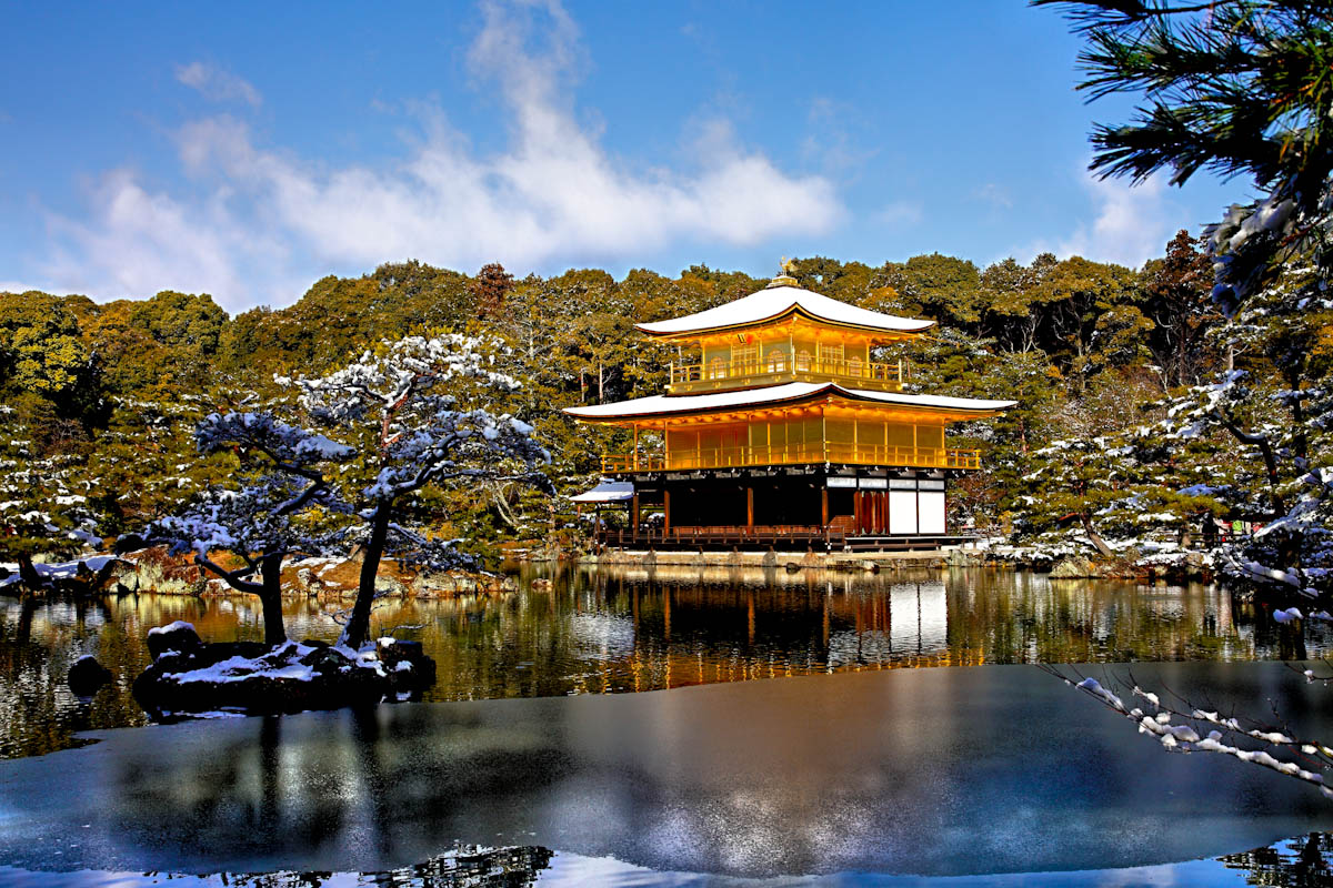 金閣 雪景色！ : 京都憧憬！
