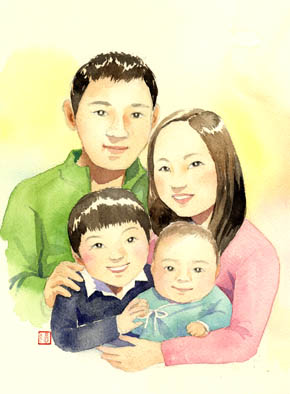 似顔絵完成_f0176370_19262870.jpg
