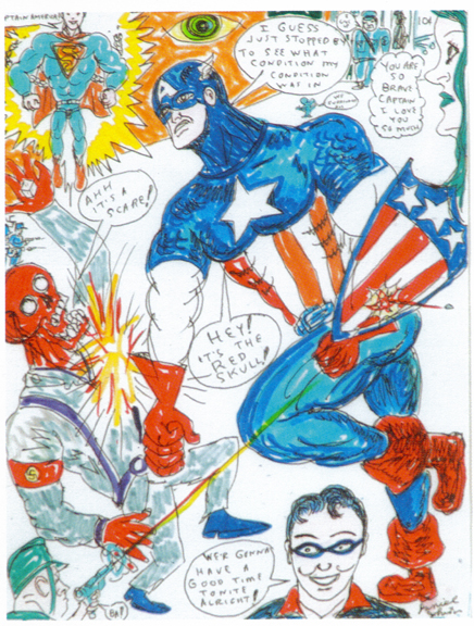 ダニエル・ジョンストン サイン入りアート ダニエル・ジョンストン