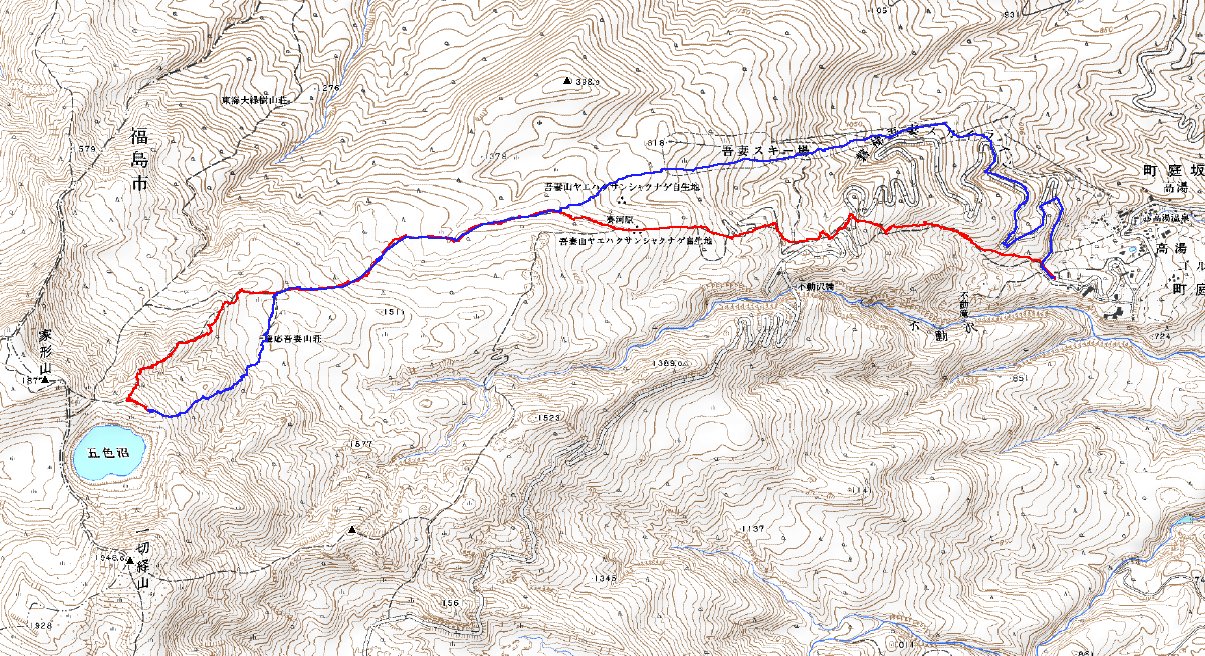 吾妻山（高湯から五色沼） ～ ２０１０年２月５日_f0170180_52143100.jpg