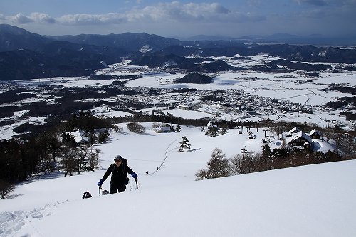 群青に染まる雪の伊吹山－2_f0073587_23503543.jpg