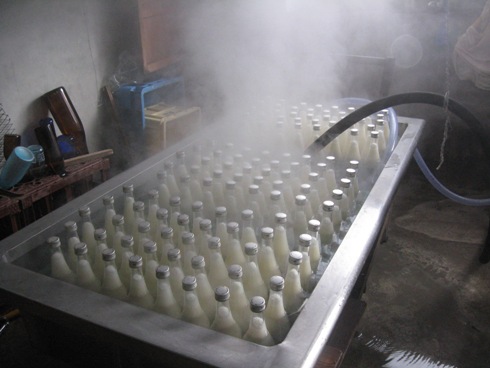 お酒の火入れ作業「北安大國」_b0140235_18553158.jpg