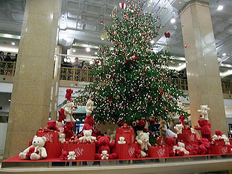 日本橋・三越と高島屋のクリスマスツリー_c0185542_16542337.jpg