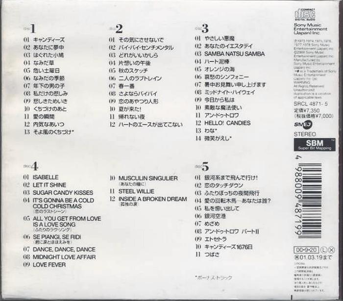 キャンディーズ 全作品 (BOX)_b0033699_12314058.jpg