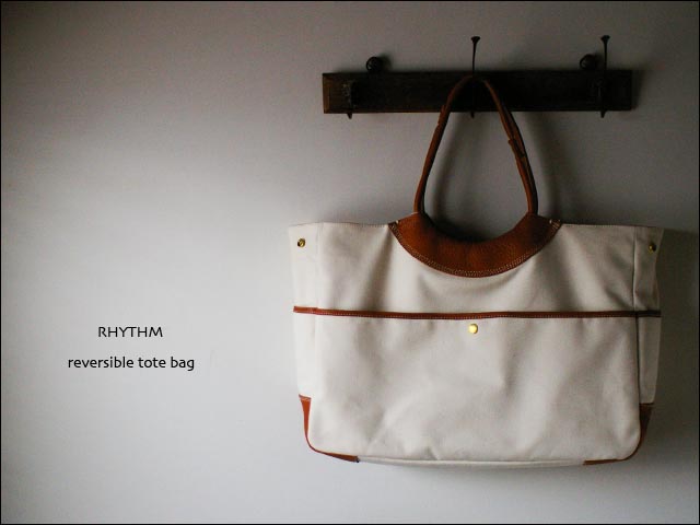 RHYTHM FOOTWEAR/RHYTHM ANOTHER DESIGNS [REVERSIBLE ROUND HANDLE TOTE BAG ]_f0051306_18134757.jpg