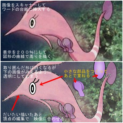 写真からワードやエクセルで絵をかく 晴れときどきドキドキうきうき