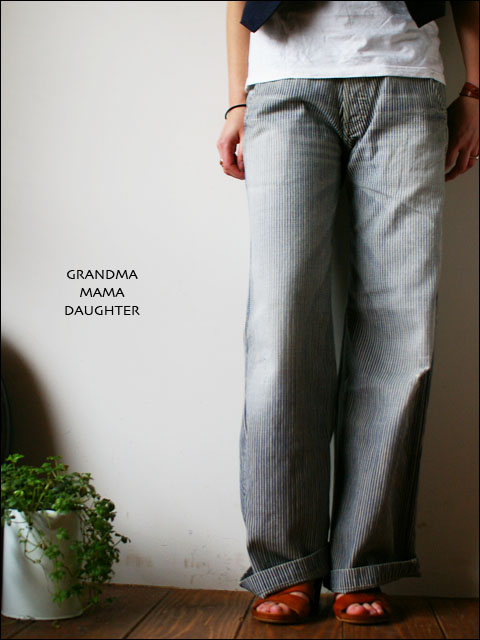 GRANDMA MAMA DAUGHTER 　painter pants [hickory] vintage wash _f0051306_15135512.jpg