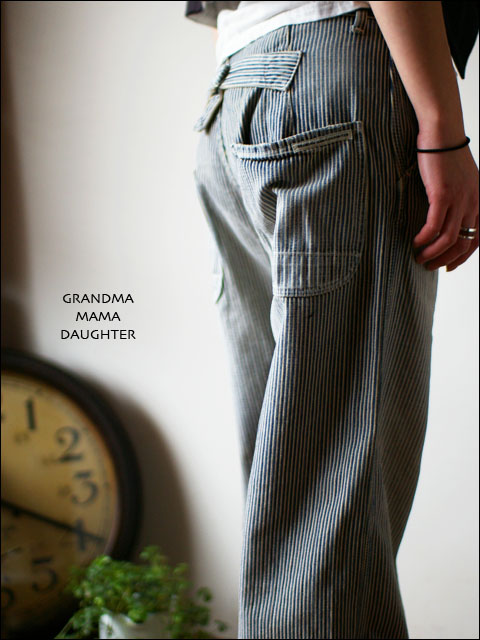 GRANDMA MAMA DAUGHTER 　painter pants [hickory] vintage wash _f0051306_15143179.jpg