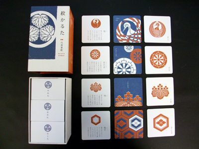 紋かるた　源氏香図　小紋文様　代表家紋　希少家紋 Amazon | 紋かるた 源氏香図 小紋文様 稀少家紋 3箱セット