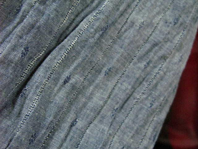 ＷＯＲＫ　ＯＮ！B.D.POLO ・・・INDIGO CHAMBRAY OF THE DOBBY TEXTURE_c0144020_15233667.jpg