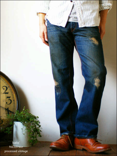 KATO\'DENIM [カトーデニム] 10周年モデル back strap denim pants vintage 　no.us-021 _f0051306_2123757.jpg