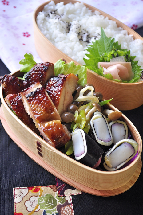 鶏の醤油漬け照り焼き弁当_b0171098_757140.jpg
