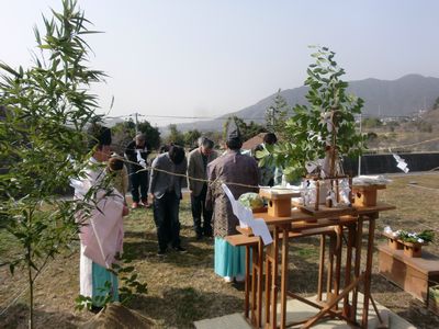 「ki-bako広島 第一棟目の地鎮祭」_b0131012_1495937.jpg