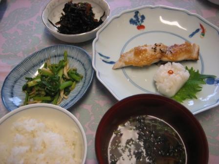魚の利休焼き 菊花蕪 _d0031682_1444333.jpg