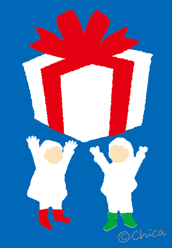 イラスト お仕事 V商業施設クリスマス用チラシ アトリエ Chica