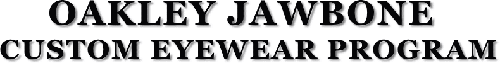 自由な組み合わせで作れるOAKLEY JAWBONE O.C.Eプログラム!_c0003493_9442750.gif