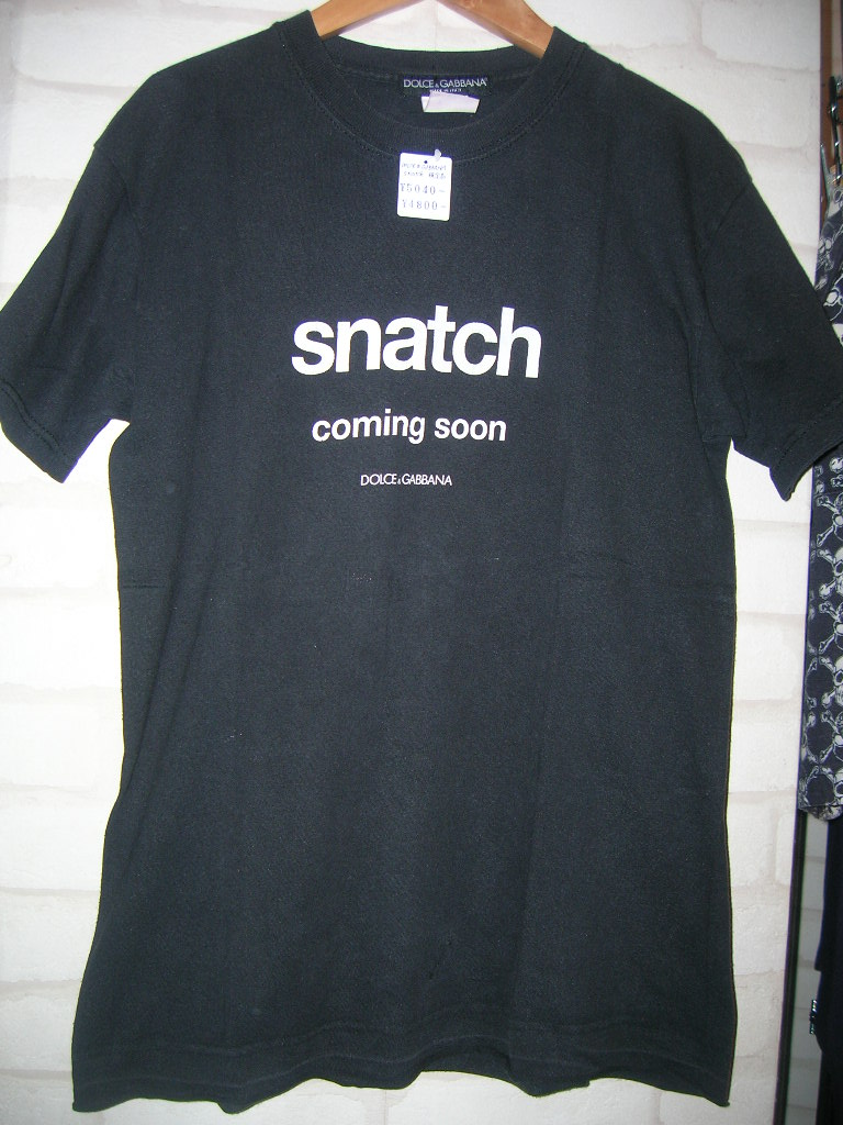 Snatch スナッチ x dolce gabbana tシャツ 高円寺 古着屋 マッドセクションブログ Snatch スナッチ x dolce gabbana tシャツ 高円寺 古着屋 マッドセクションブログ