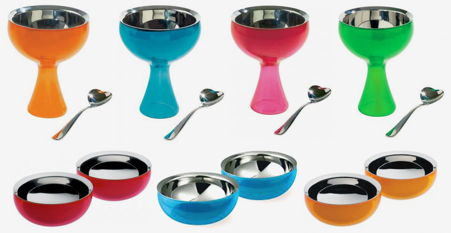 ★キレイ!カワイイ!アイスクリームを食べるには最高♪♪(伊)ALESSI・・・アイスクリームカップ_c0156359_20245422.jpg