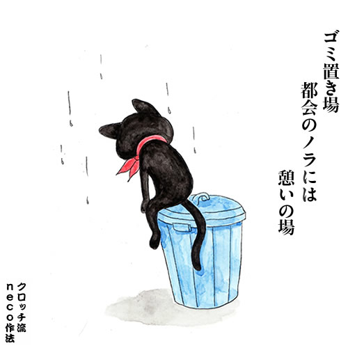 ゴミ置き場　都会のノラには　憩いの場_f0193056_10272064.jpg
