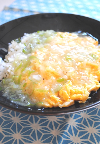 さっぱりホタテ天津丼_e0184006_6331019.jpg
