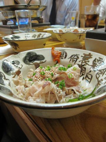 モツ鍋と鯛茶漬け_b0019674_20474562.jpg