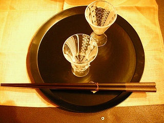 藤野雅也さんのパン皿とお箸_b0132444_19295944.jpg