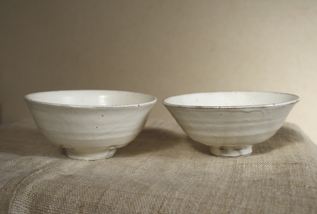 喜多村光史さんの粉引蕎麦猪口 : 青蓮亭日記