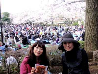 多摩川台公園でお花見 Maro Mayuka Diary