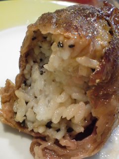2010\'4.1忘備録と・・・宮崎名物、肉巻きおにぎり。_f0177295_1302149.jpg