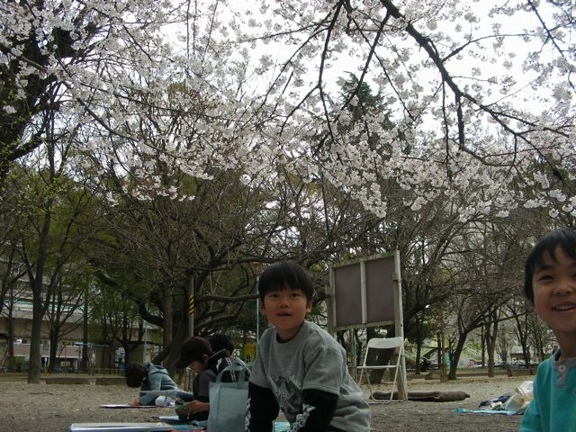 桜の写生会_d0076558_23535020.jpg