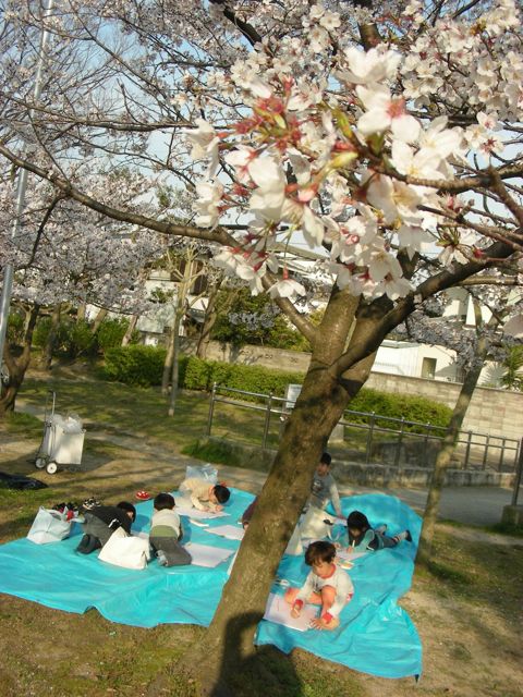 桜の写生会_d0076558_10585085.jpg