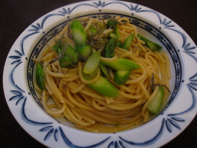 わさび漬けパスタ_c0214628_20151493.jpg