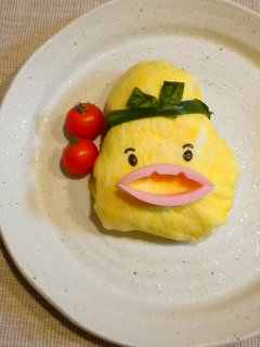 おでんくんオムライス。_f0177295_9192535.jpg