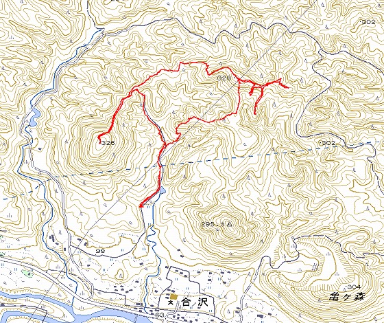 鹿ノ上山から赤石山（４月１９日）_f0003138_14242367.jpg