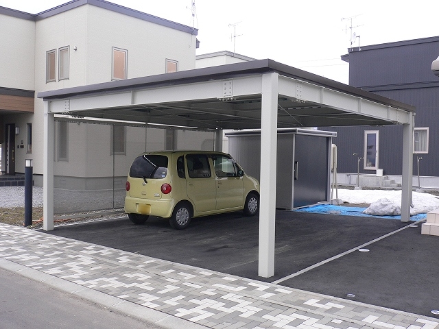 防風ネット取り付け例 Akkスチールな日々