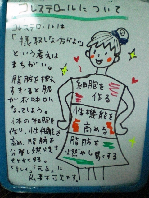 コレステロールについて 整体 ツボゲッチューりらく屋 朝霞