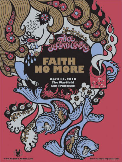 水野純子さんのFaith No Moreポスター、第2弾が入荷します