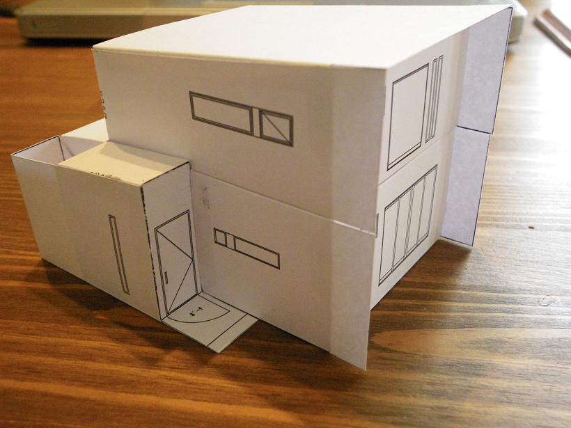 ペーパークラフト 住宅白模型の作り方 建築工房 Sora