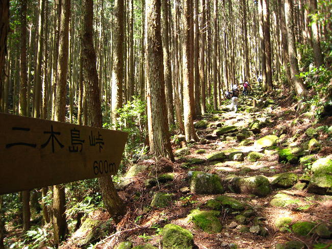 熊野古道　二木島峠道、逢神坂峠道を歩く　2010　4月29日_d0154609_19495497.jpg