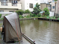 どしゃ降りの釣り堀に行く _f0232060_1517455.jpg
