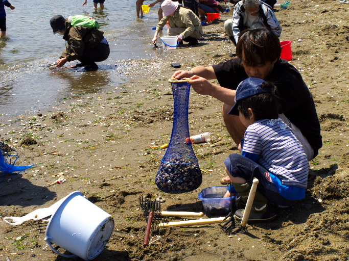 潮干狩り　海の公園_d0029744_22225050.jpg