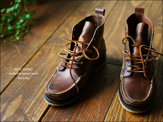 RED WING[レッドウィング] WABASHA CANVAS BOOTS style No.9185 [Olive Brown] _f0051306_1643894.jpg
