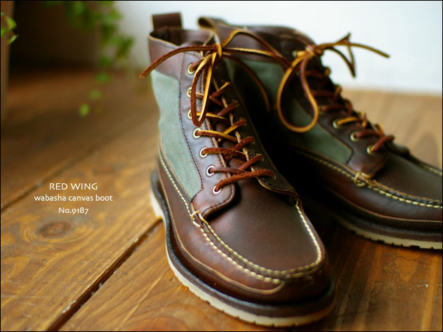 RED WING[レッドウィング] WABASHA CANVAS BOOTS style No.9187 [Green] _f0051306_16445351.jpg