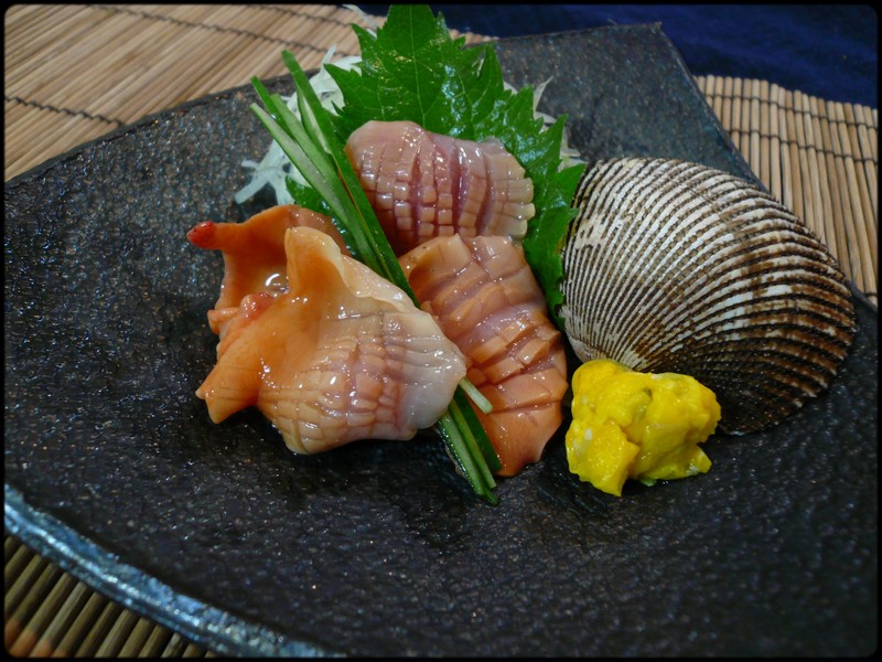 アカガイの刺身 魚と野菜と私と和ノ香