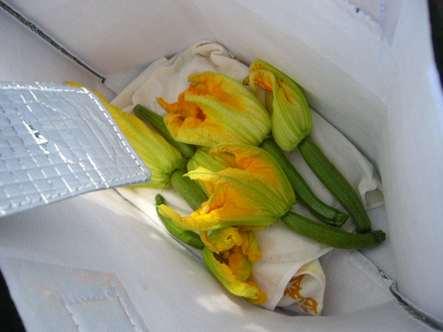 にんにくの芽欠き・・ズッキーニの花収穫_c0222448_11471665.jpg