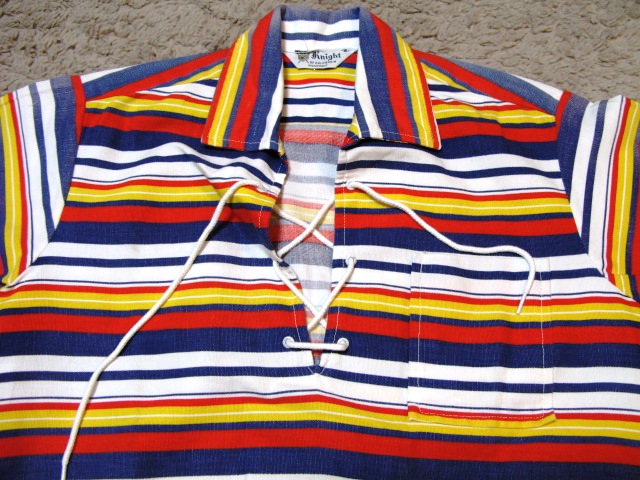60\'S マルチボーダーレースUP シャツ!_c0144020_0131937.jpg